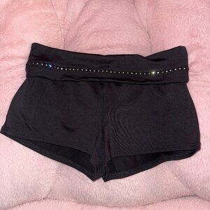 MotionWear Dance Shorts Small Adult, Fold-Over Waist Band